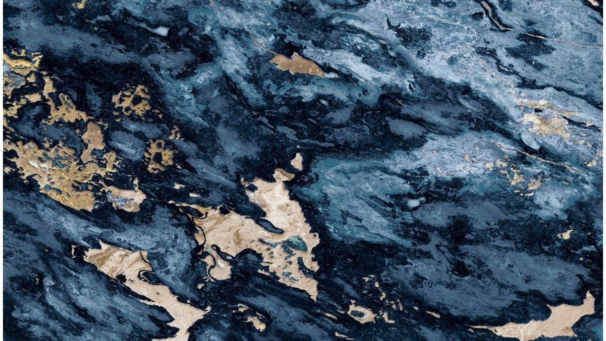 2048x1152 Marble Wallpaper • Blue and Gold Marble Wallpaper • Wallpaper For You The Best Wallpaper For Desktop & Mobile