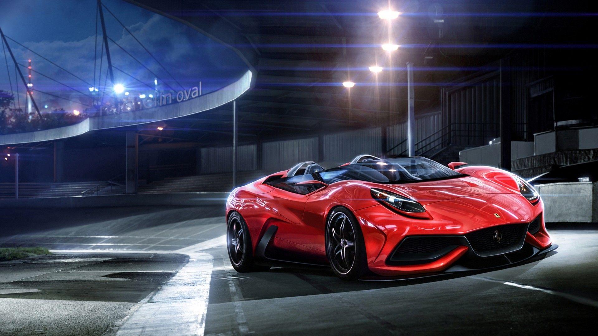 1920x1080 Sleek Red Sports Car Wallpaper