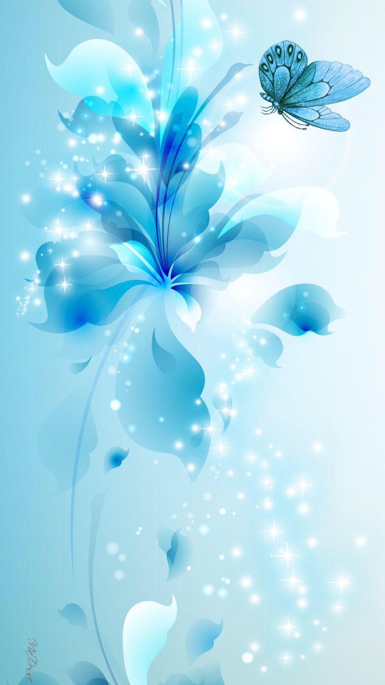 1244x2211 Abstract Butterfly Wallpaper
