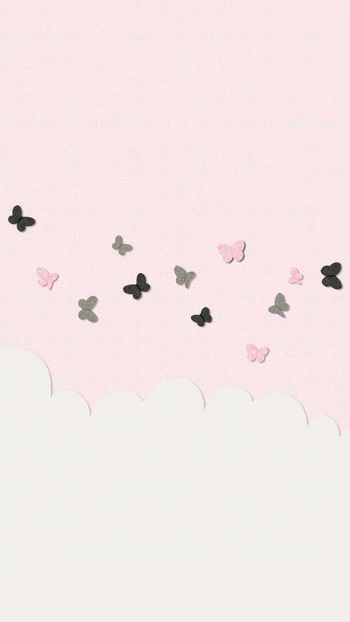 720x1280 Aesthetic Pastel Butterfly Wallpaper
