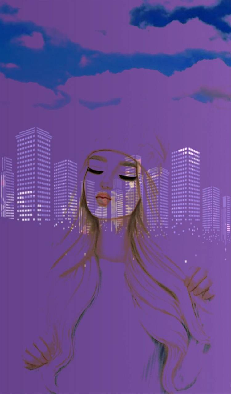 750x1280 Purple life wallpaper