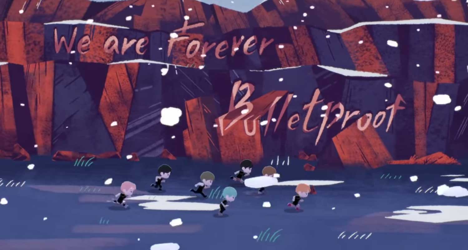 1500x800 BTS Debut Animated 'We Are Bulletproof: The Eternal' Music Video