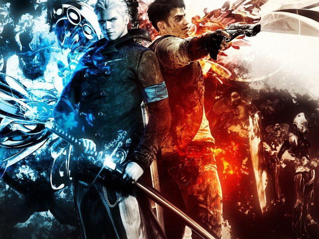 1024x768 DmC 5 Desktop Background Dante & Vergil Combo. Flux Game Star. Guerreros, Wallpaper de anime, Pantera negra