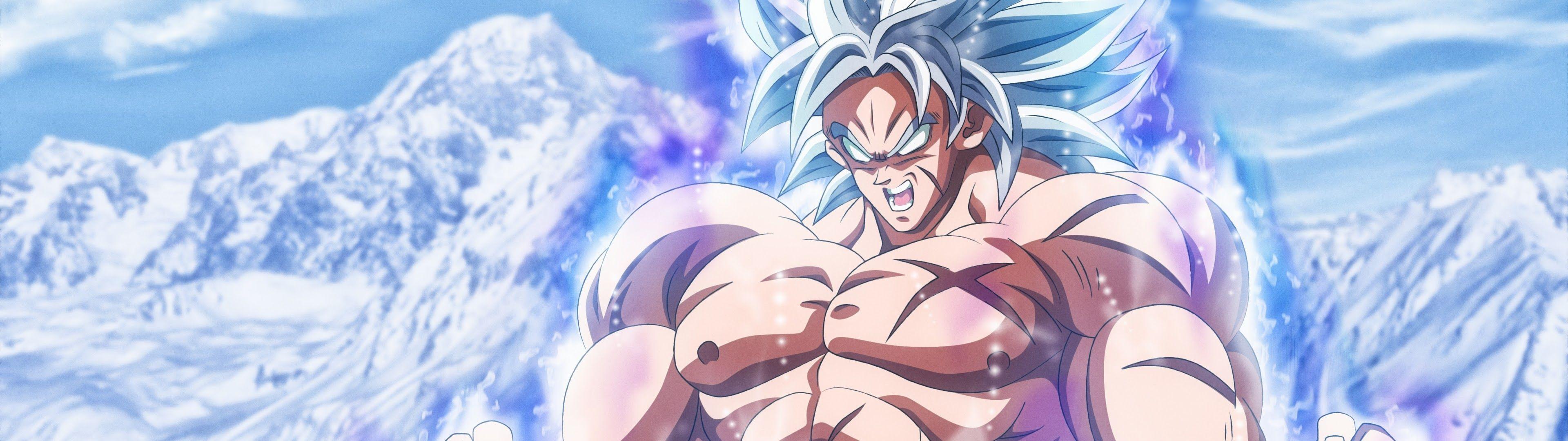 3840x1080 Broly Super Saiyan Blue Dragon Ball Super: Broly 4K Wallpaper