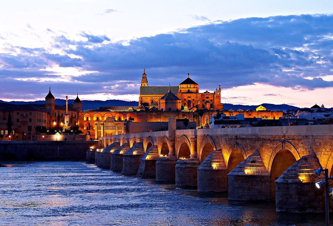 1280x871 Desktop Wallpaper Spain Bridges Evening Cities