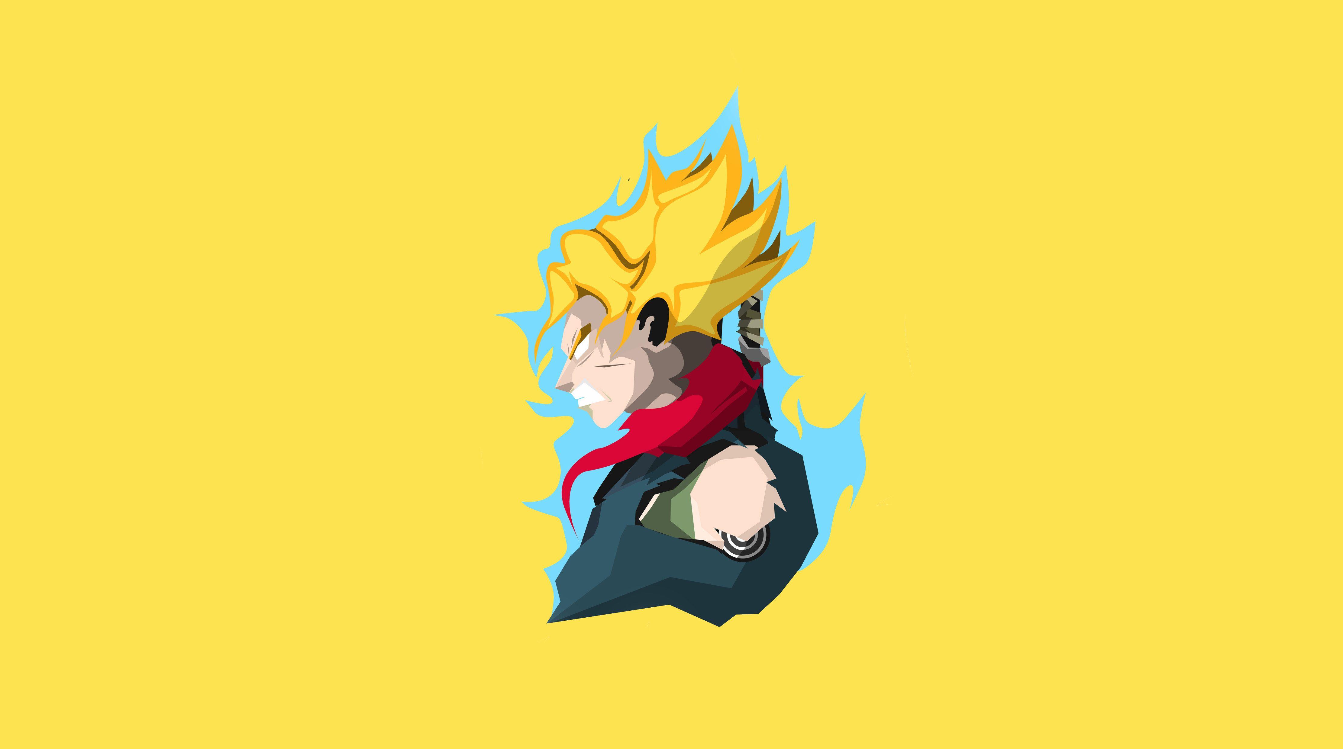4445x2480 Son Goku Dragon Ball Super 4k Minimalism 1600x1200 Resolution HD 4k Wallpaper, Image, Background, Photo and Picture