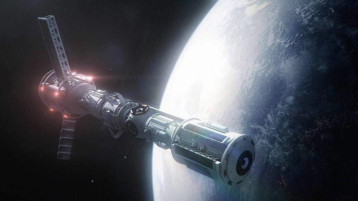 1244x700 Space satellite stars galaxy earth wallpaperx1080