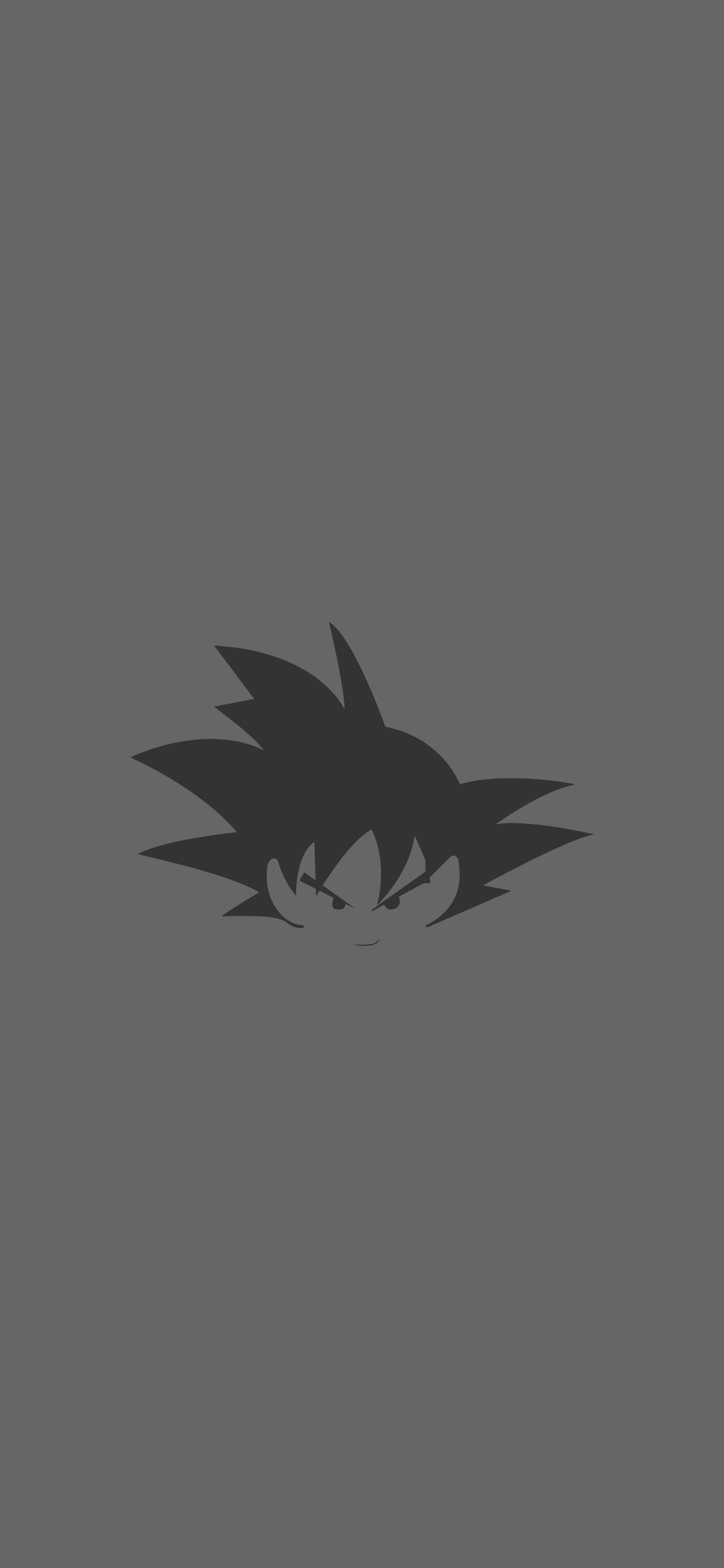 1205x2609 Goku minimalist phone wallpaper
