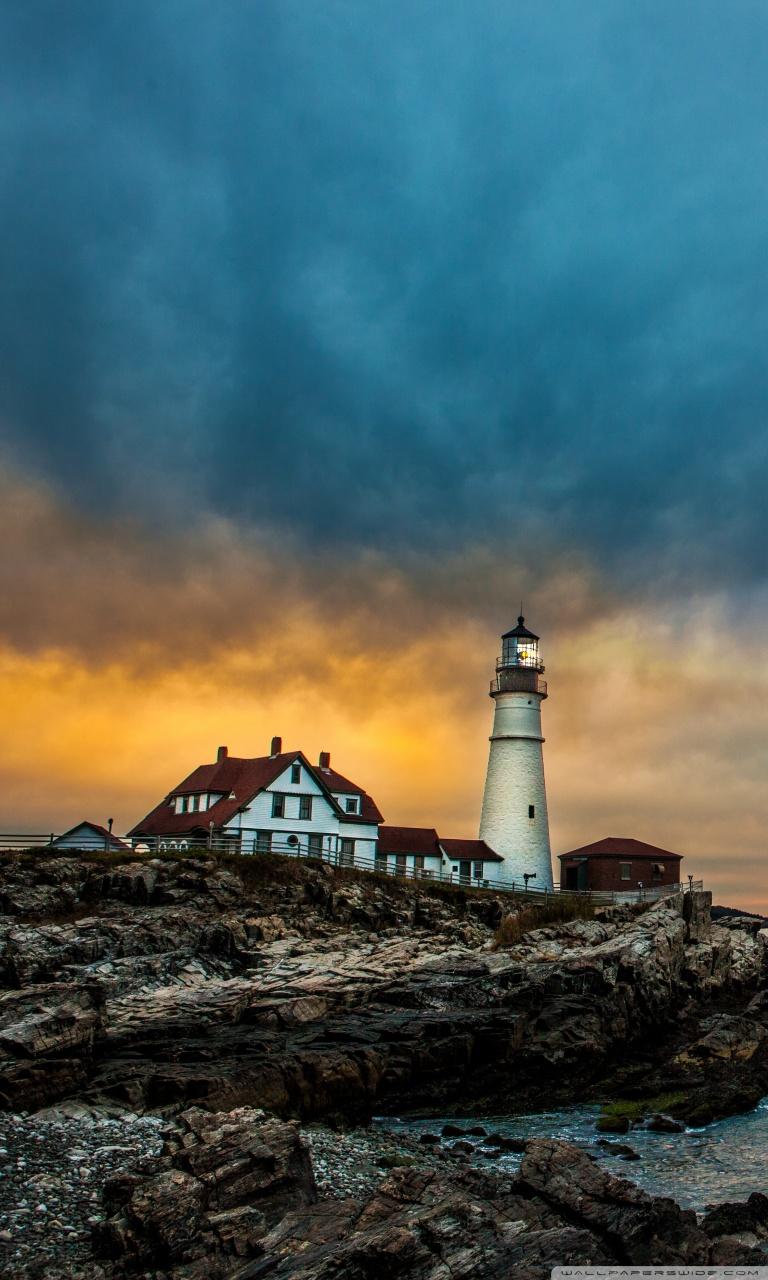768x1280 F52XBSJ Lighthouse Wallpaper Maine 768x1280