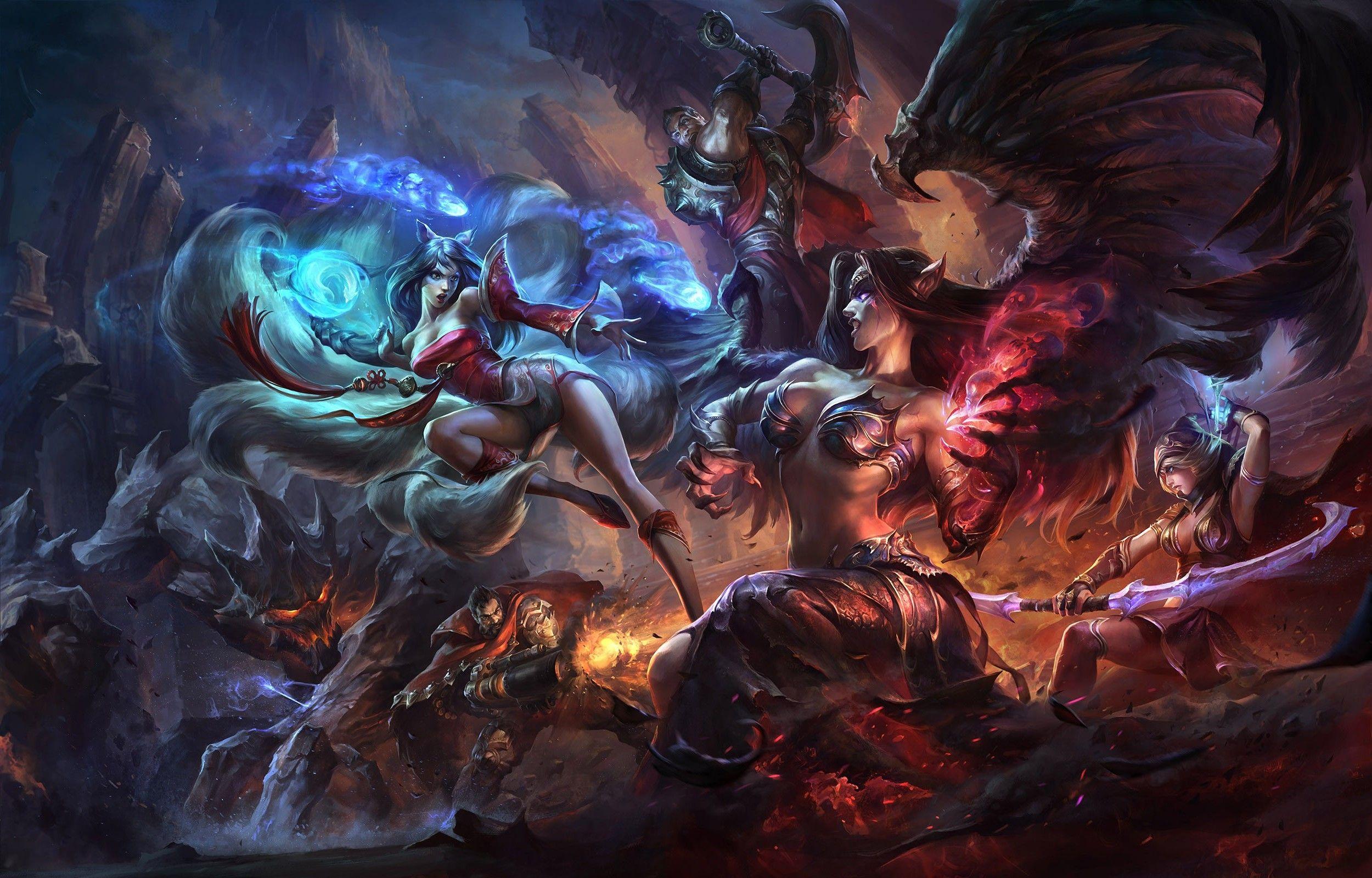 2500x1601 League Of Legends, Realistic, Ahri, Fantasy Art Wallpaper HD / Desktop and Mobile Background