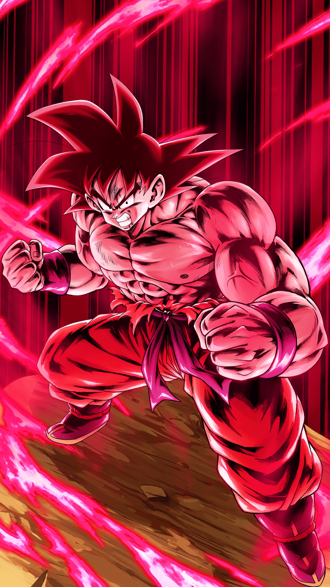 1080x1920 Goku Kaioken Mobile Wallpaper