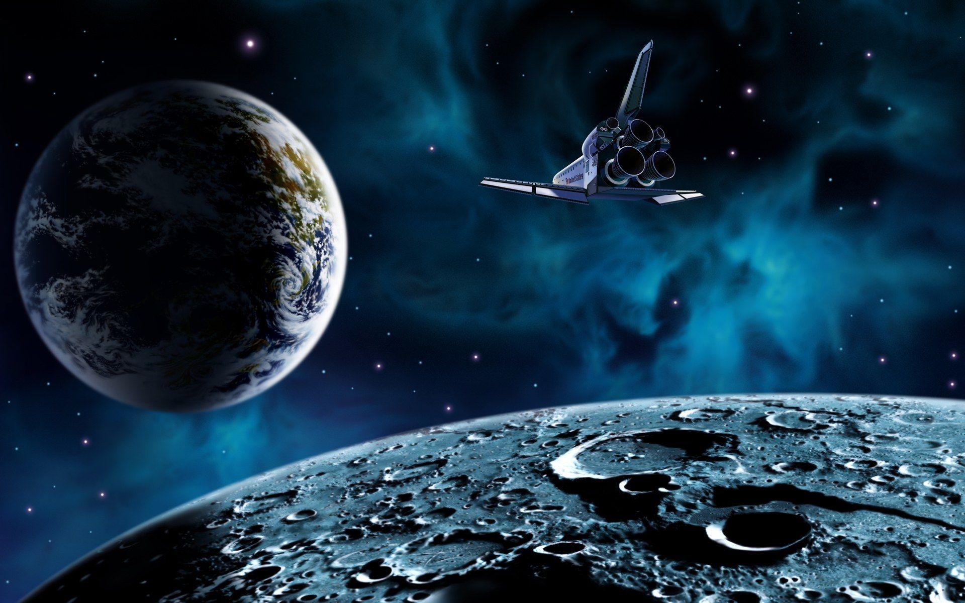 1920x1200 Space Satellite Wallpaper Art Cartoon Digital 9678 :