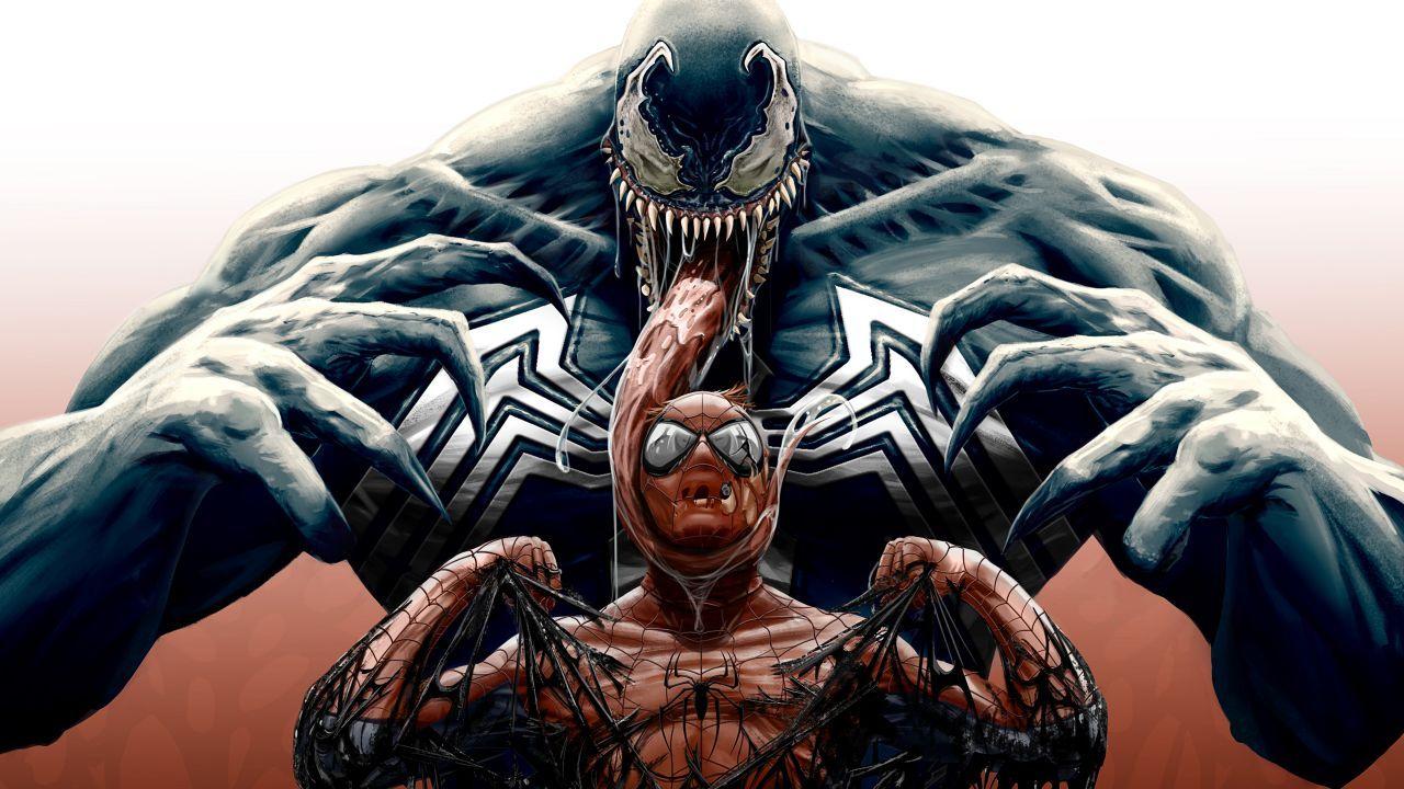 1280x720 Wallpaper Spider Man, Venom, Marvel Comics, Superheroes, 4K, Creative Graphics / Editor's Picks,. Wallpaper For IPhone, Android, Mobile And Desktop