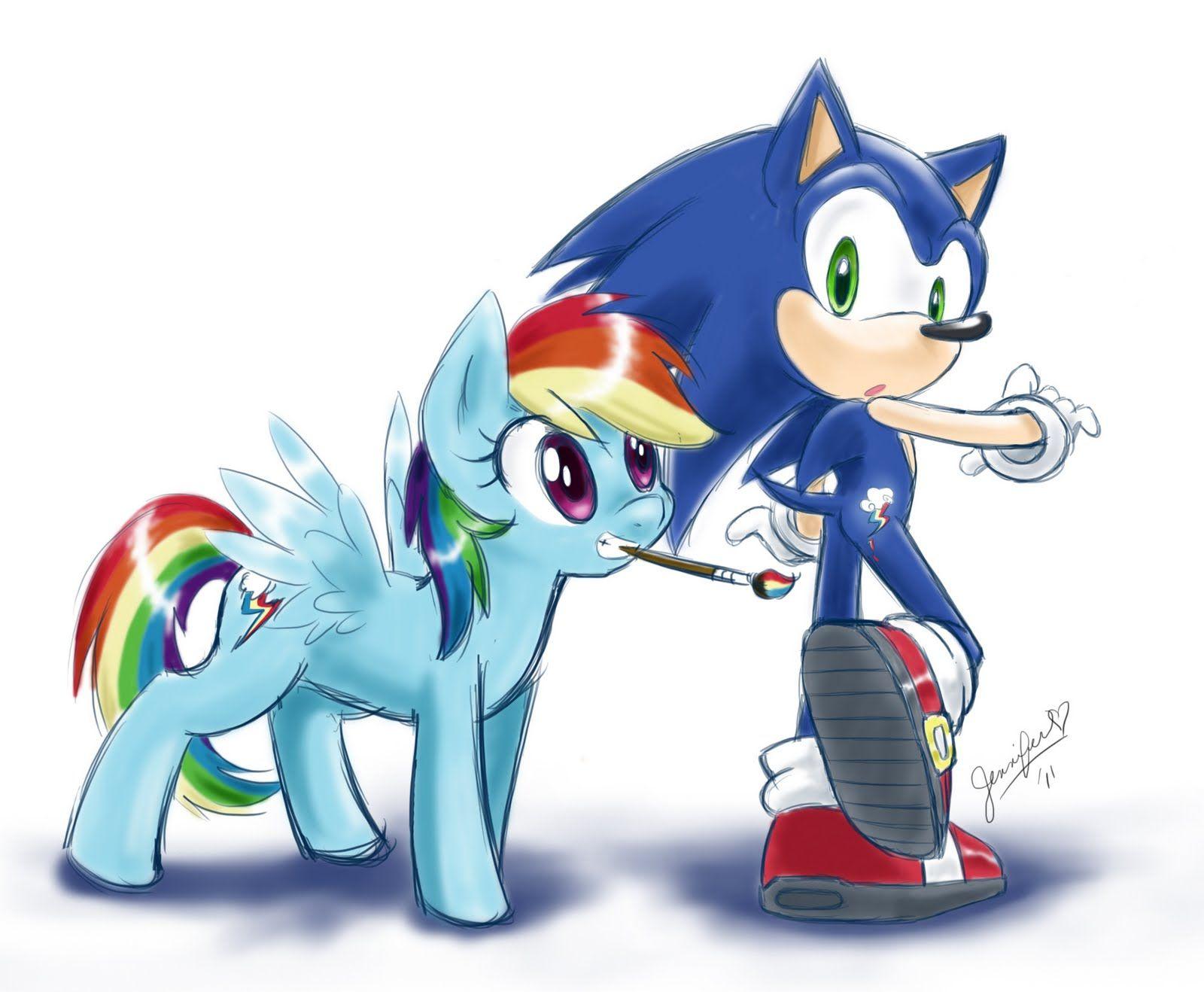 1600x1318 Sonic the Hedgehog, My Little Pony, Rainbow Dash, Cutie Mark wallpaper