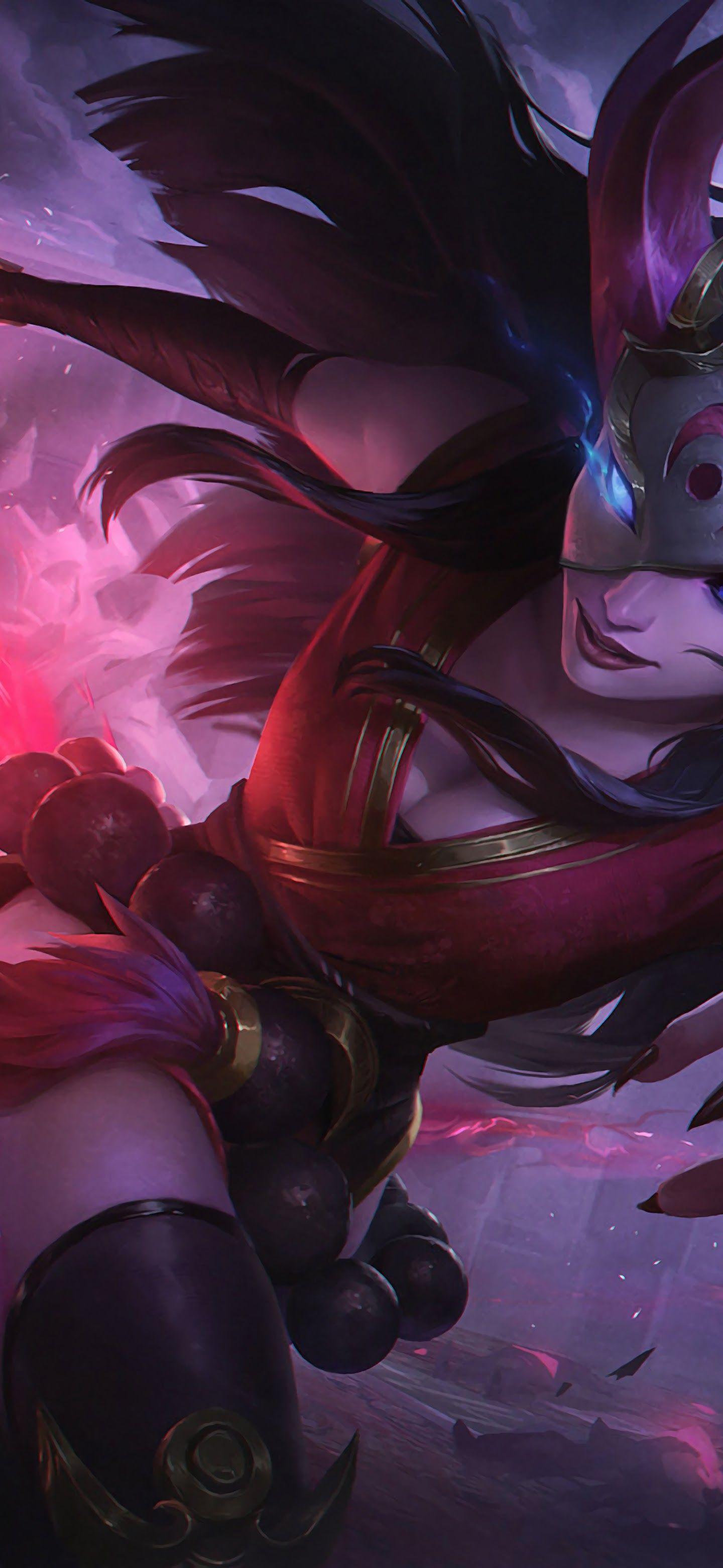 1440x3120 Blood Moon Sivir Splash Art 8K 7680x4320