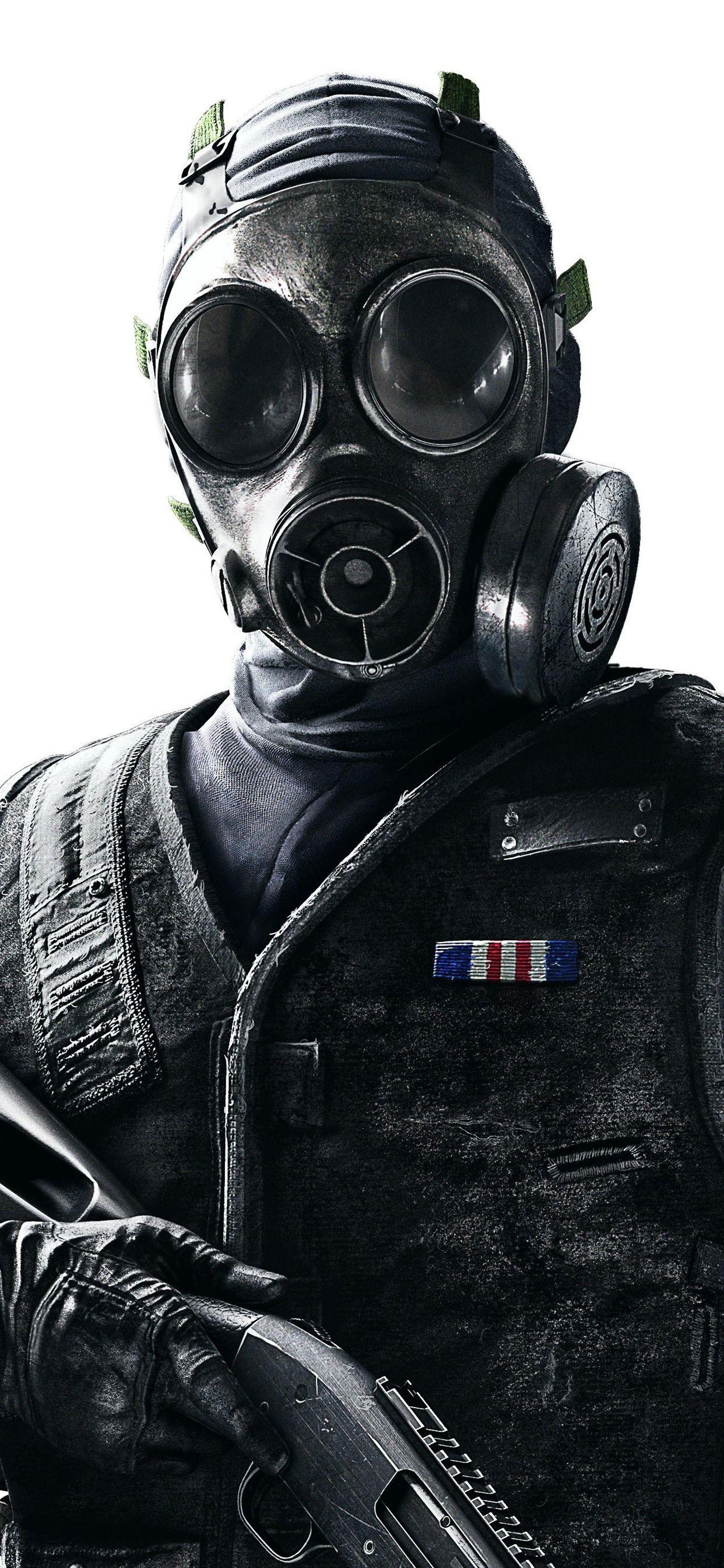 1242x2688 Rainbow Six Siege, Soldier, Gas Mask 1242x2688 IPhone 11 Pro XS Max Wallpaper, Background, Picture, Image