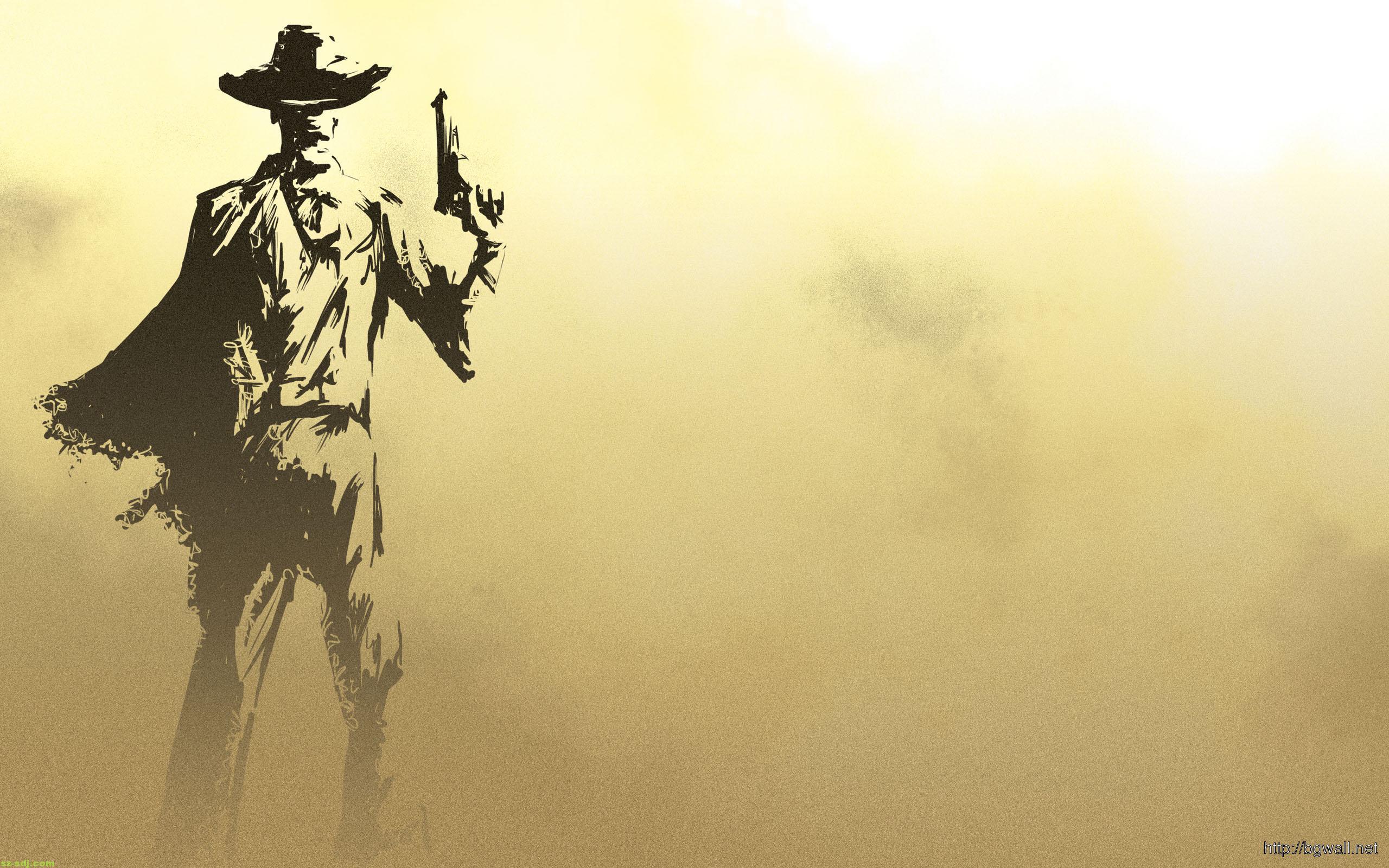 2560x1600 Cowboy Art Wallpaper High Resolution