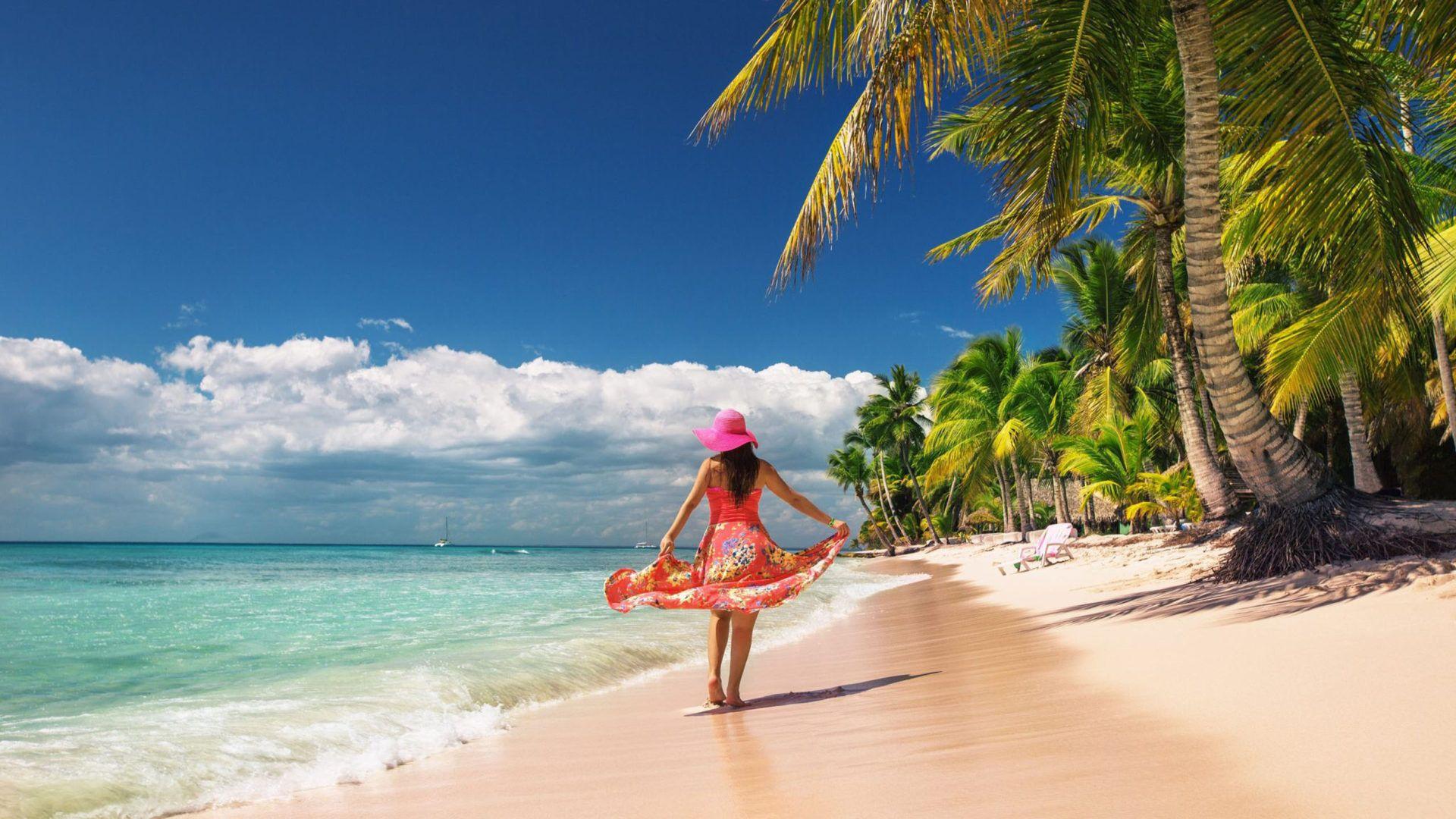 1920x1080 Beaches In Dominican Republic Country In The Caribbean 4k Ultra HD Wallpaper For Desktop :