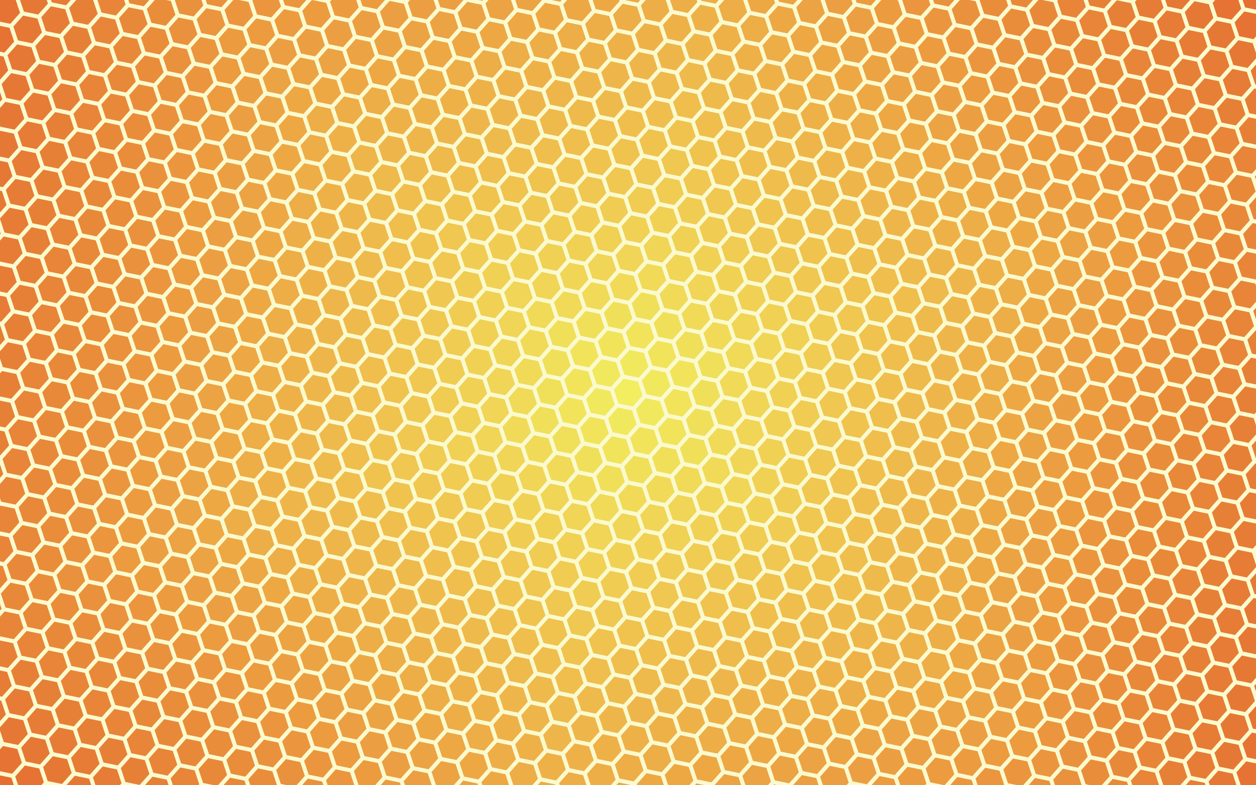 2560x1600 Abstract Artistic Digital Art Hexagon Minimalist Pattern Orange Color Wallpaper:2560x1600
