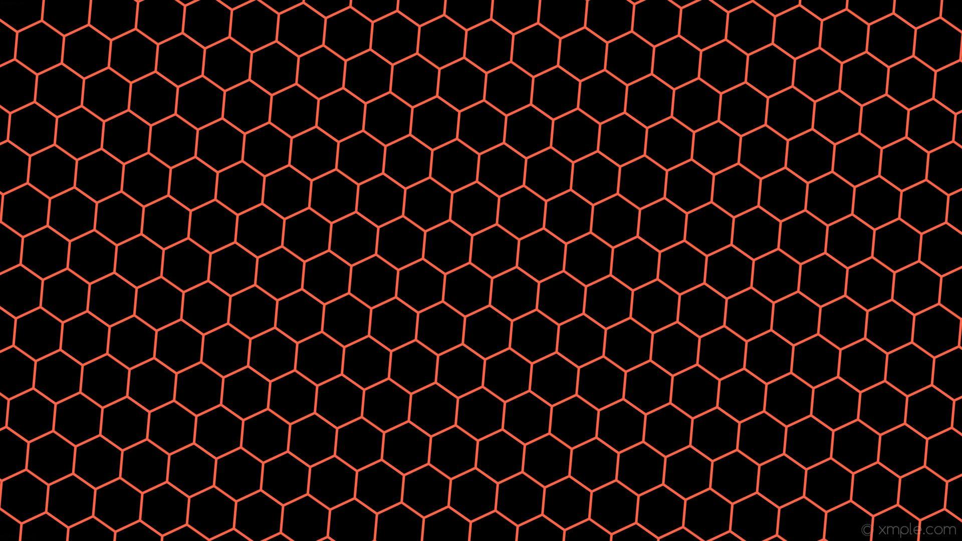 1920x1080 Black Hexagon