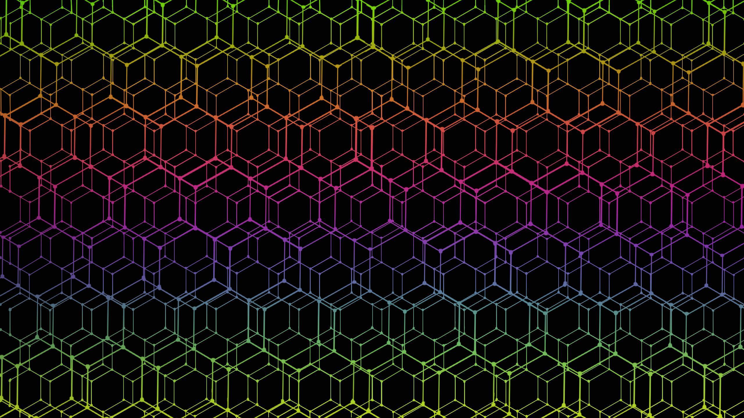 2560x1440 Hexagon pattern [OC] 2560x1440