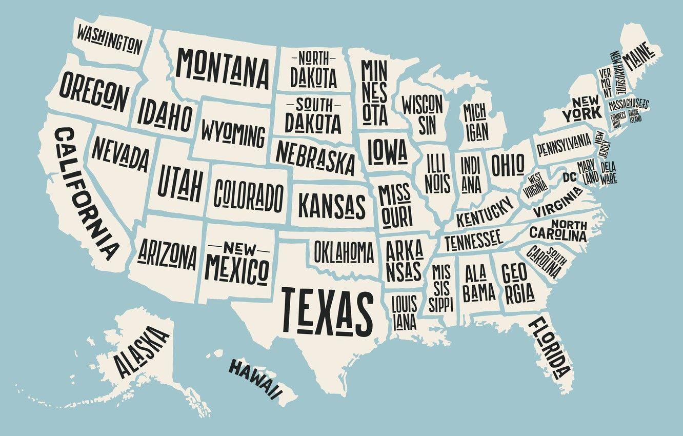 1332x850 Usa Map Wallpaper
