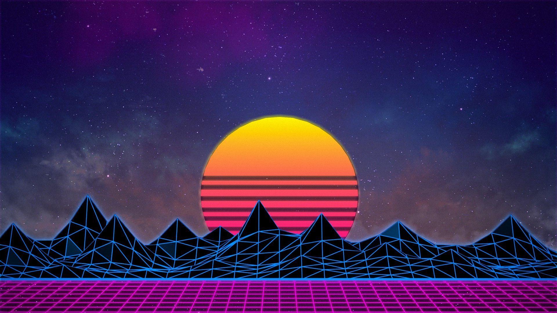 HD wallpaper 1980s vibes retro style outdrive video games  Wallpaper Flare