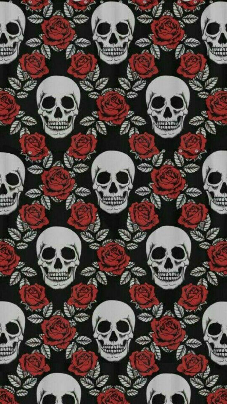 750x1333 Wallpaper for iPhone. Gothic wallpaper, Skull wallpaper, Painting wallpaper