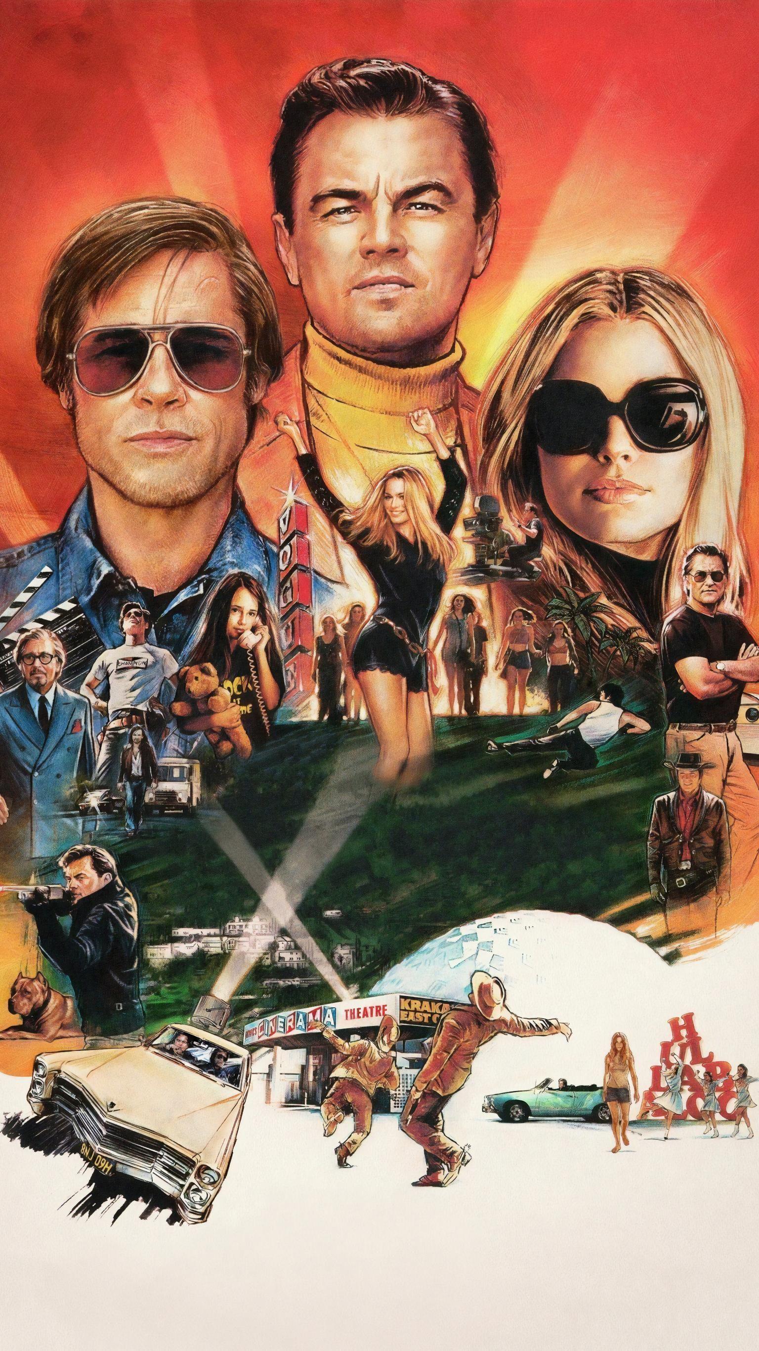 1536x2732 Once Upon a Time in Hollywood (2019) Phone Wallpaper. Moviemania. Film posters vintage, Quentin tarantino movies, Iconic movie posters