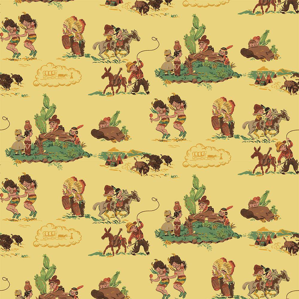 Western Theme Fabric Wallpaper and Home Decor  Spoonflower