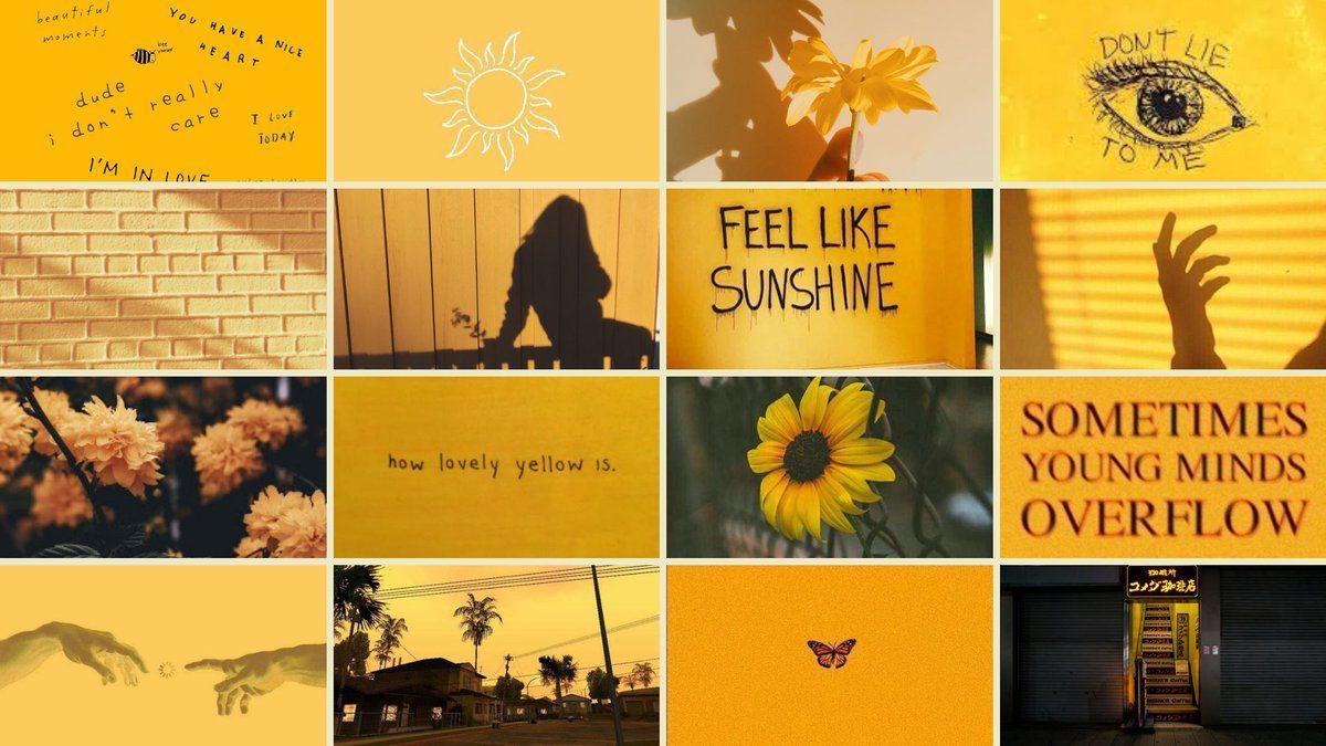 Yellow Collage Desktop Wallpapers - Top Free Yellow Collage Desktop ...