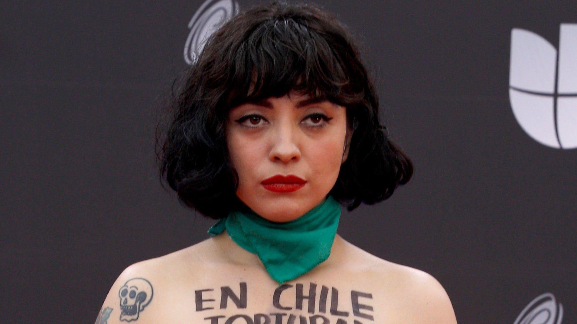 1908x1073 Mon Laferte Exposes Her Breasts In Political Statement at 2019 Latin GRAMMY Awards