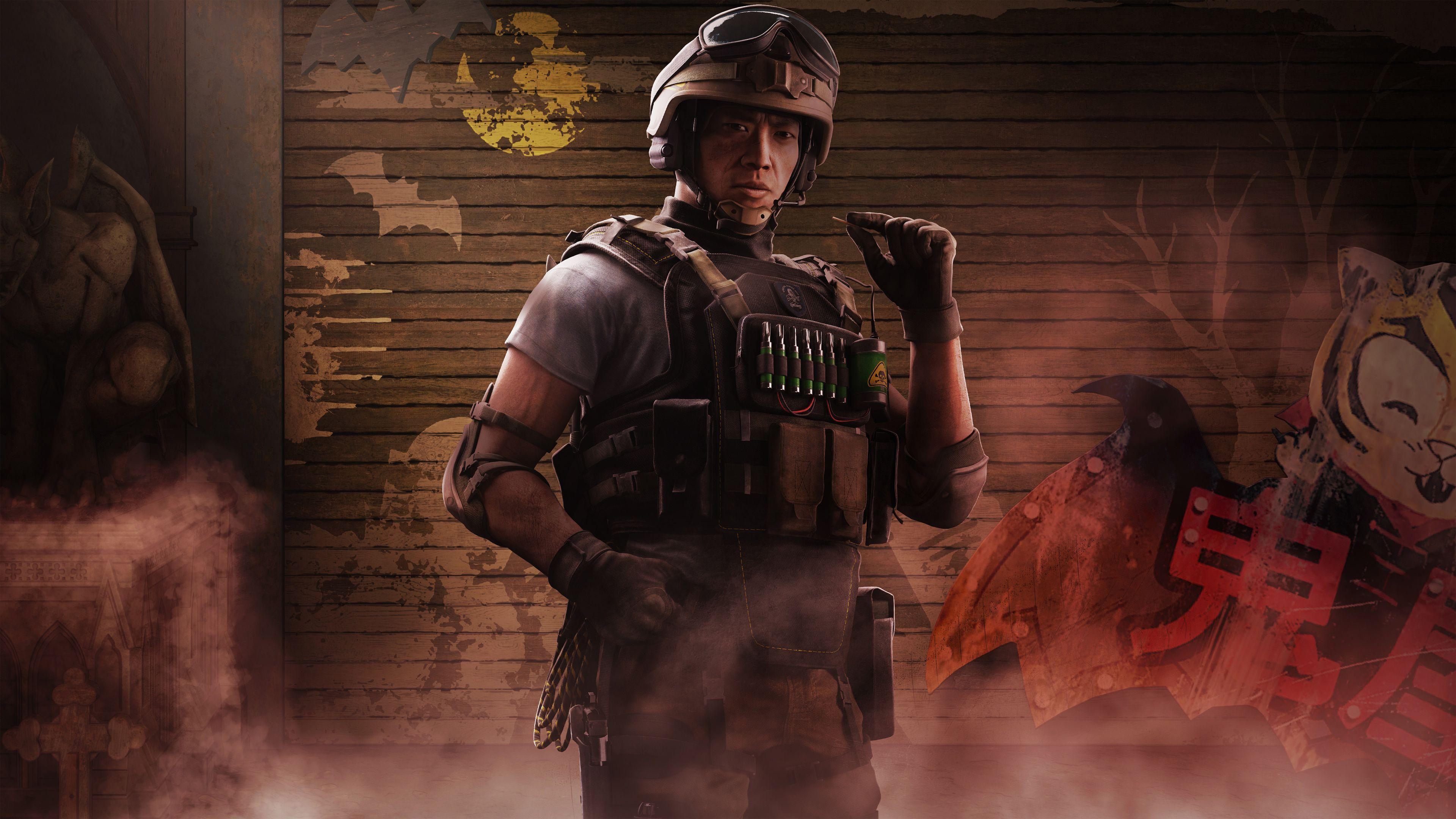 3840x2160 Tom Clancys Rainbow Six Siege Lesion Operator 4K Wallpaper