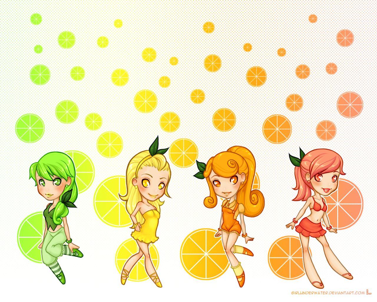 1280x1024 Citrus Girls Wallpaper