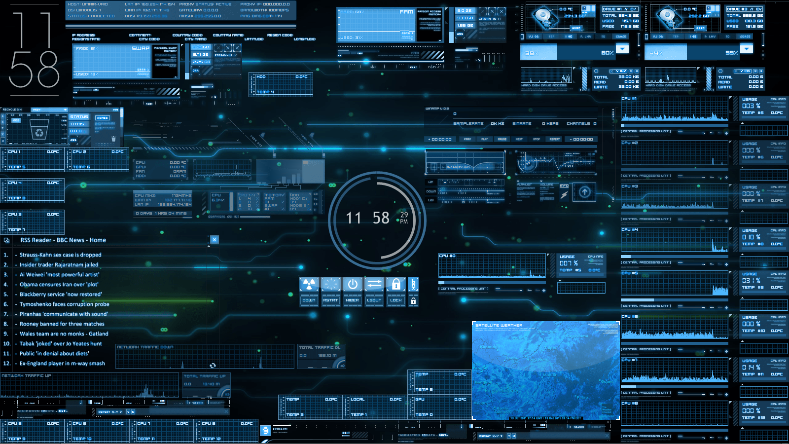 1600x900 J.A.R.V.I.S Wallpaper