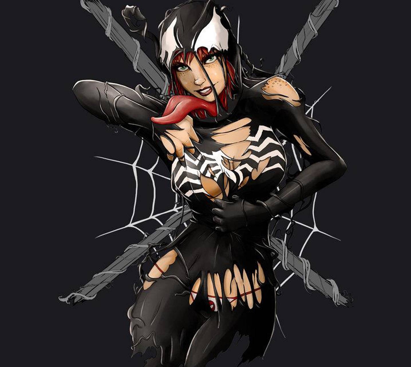 1436x1280 Venom Girl S Iii wallpaper