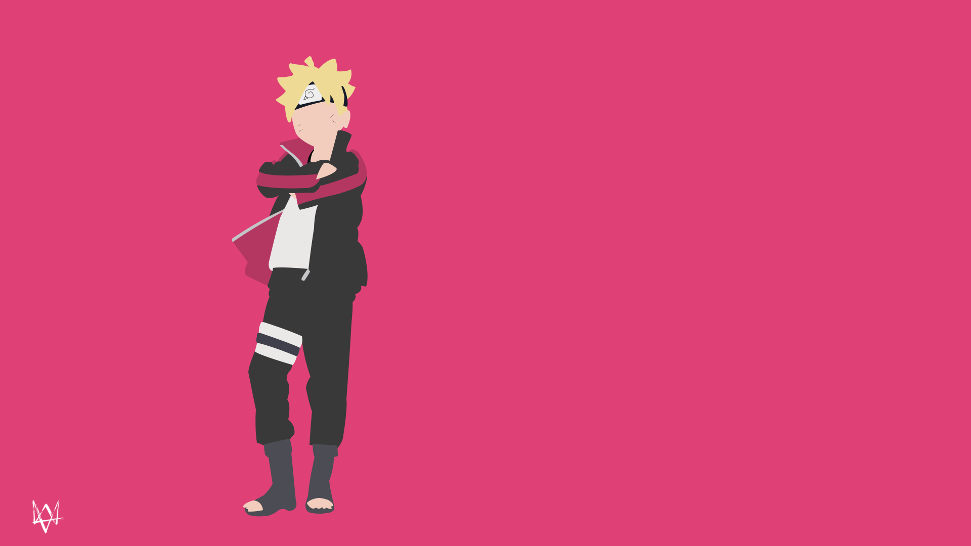 1920x1080 Boruto Uzumaki Minimalist Wallpaper