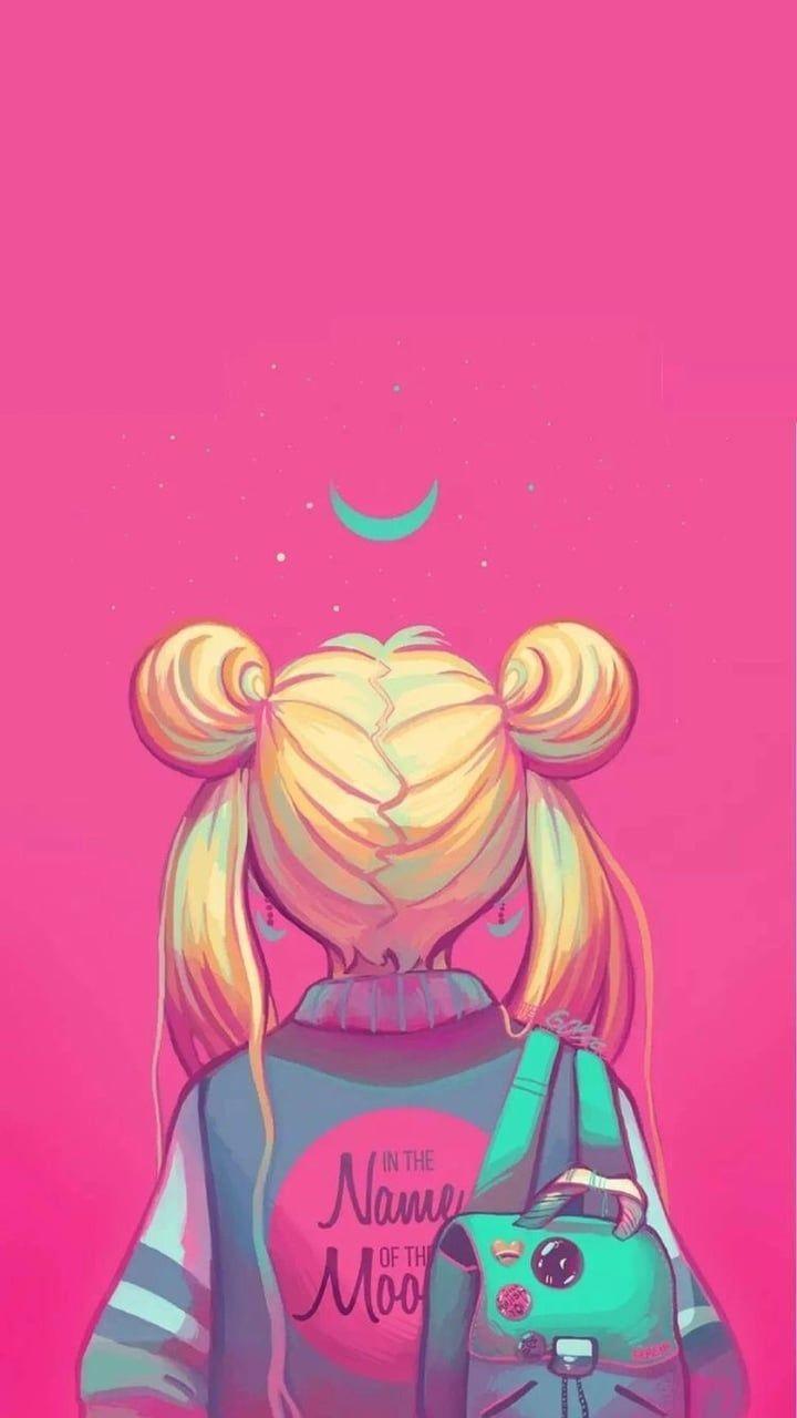 720x1280 sailor moon, art, and pink image. Sailor moon wallpaper, Moon painting, Sailor moon art