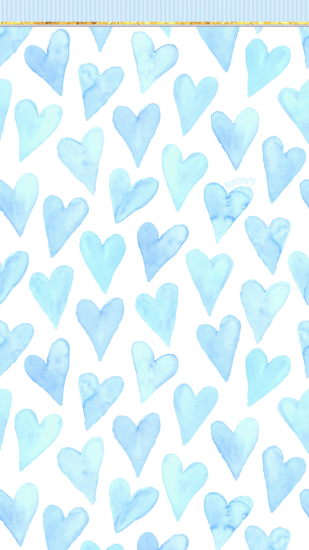 130 Blue Hearts Background