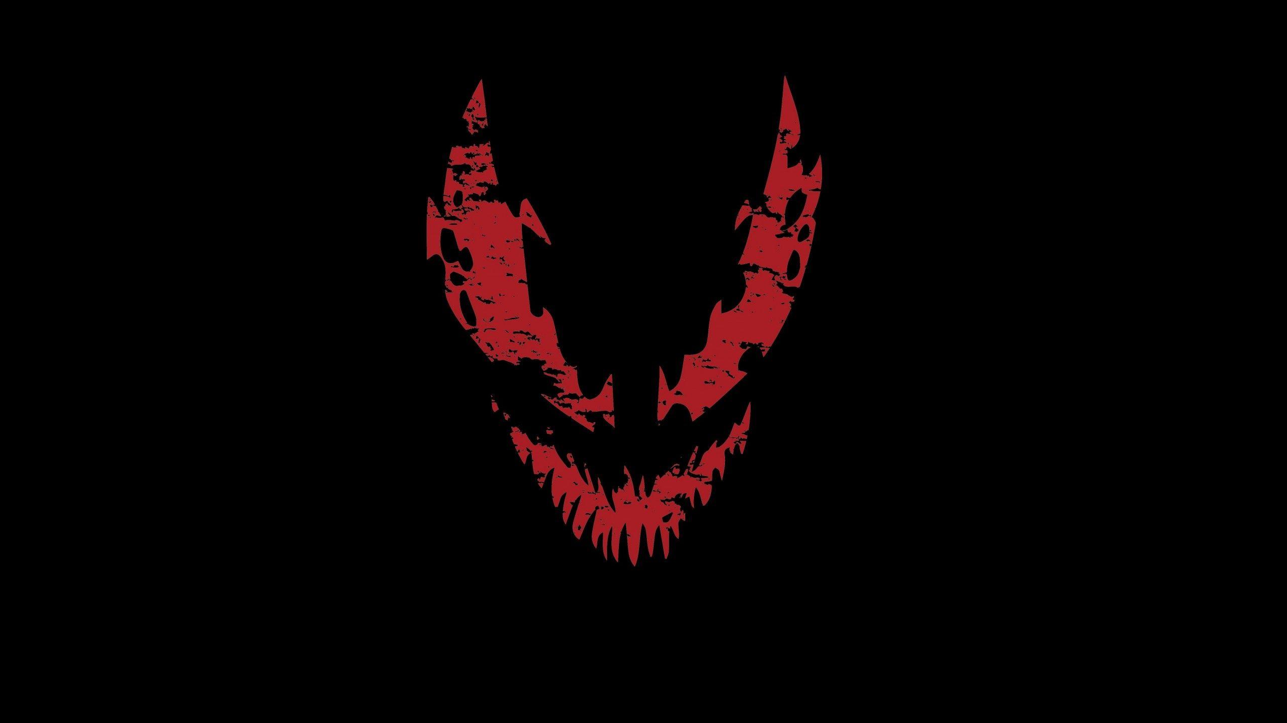 2560x1440 Wallpaper Carnage, Marvel Comics, Minimal, 5K, Creative Graphics,. Wallpaper for iPhone, Android, Mobile and Desktop