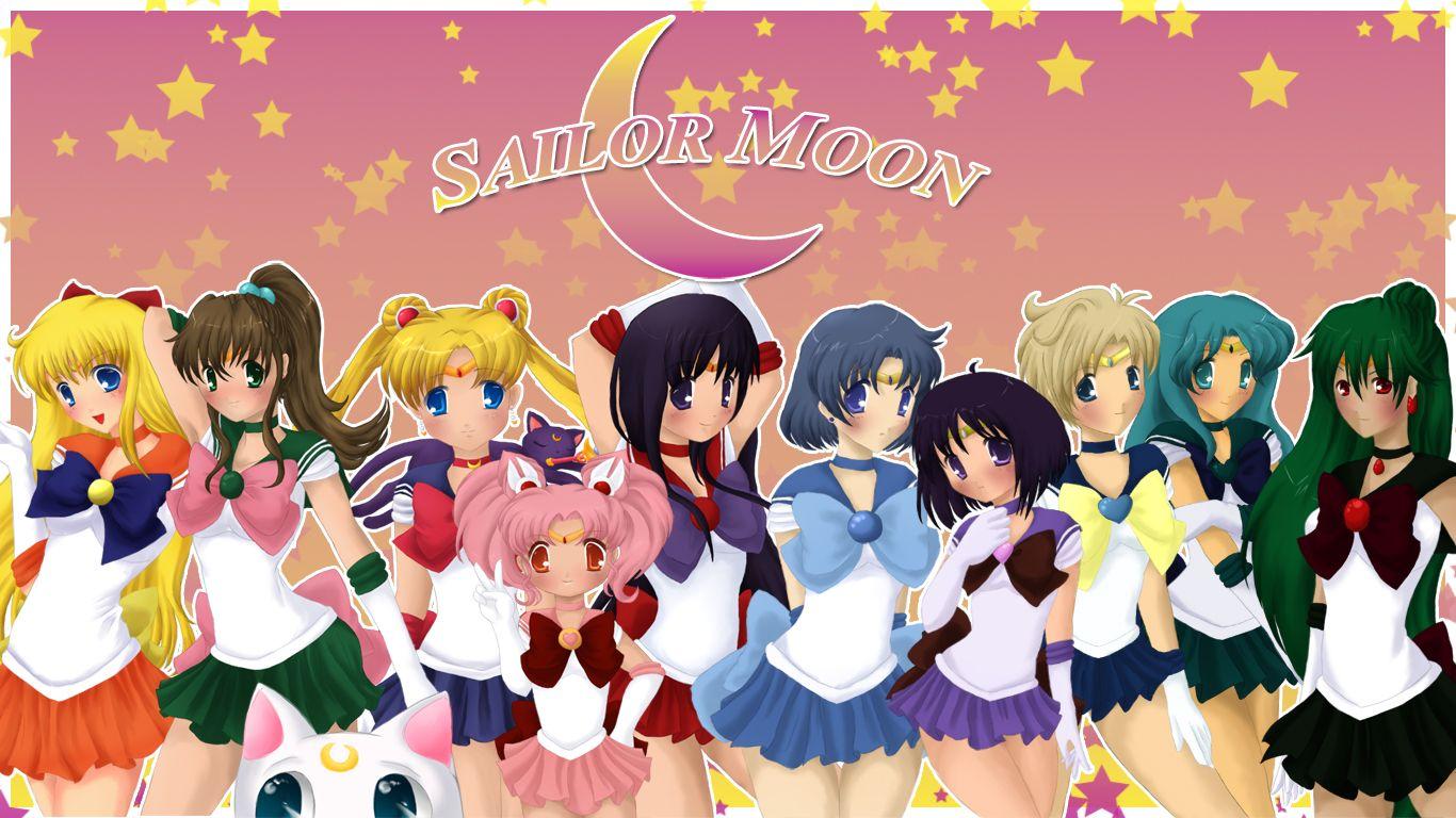 1366x768 Sailor Moon Desktop Wallpaper