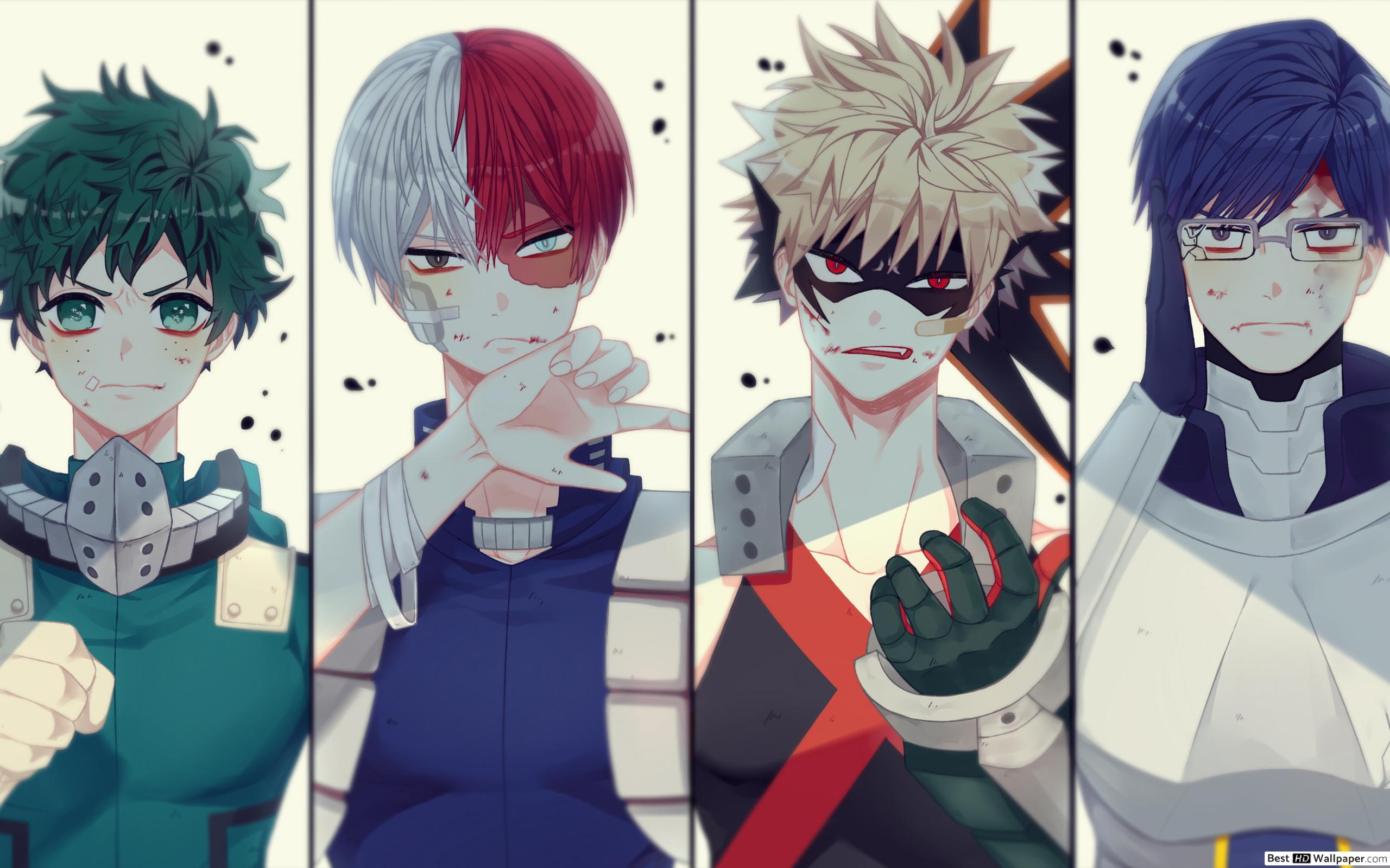 2560x1600 My Hero Academia Midoriya, Shoto Todoroki, Katsuki Bakugo & Tenya Lida HD wallpaper download