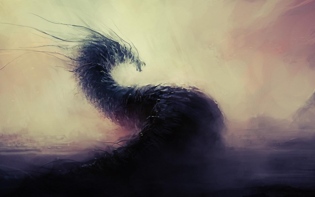 1280x800 Fantasy Water Dragon Art Wallpaper