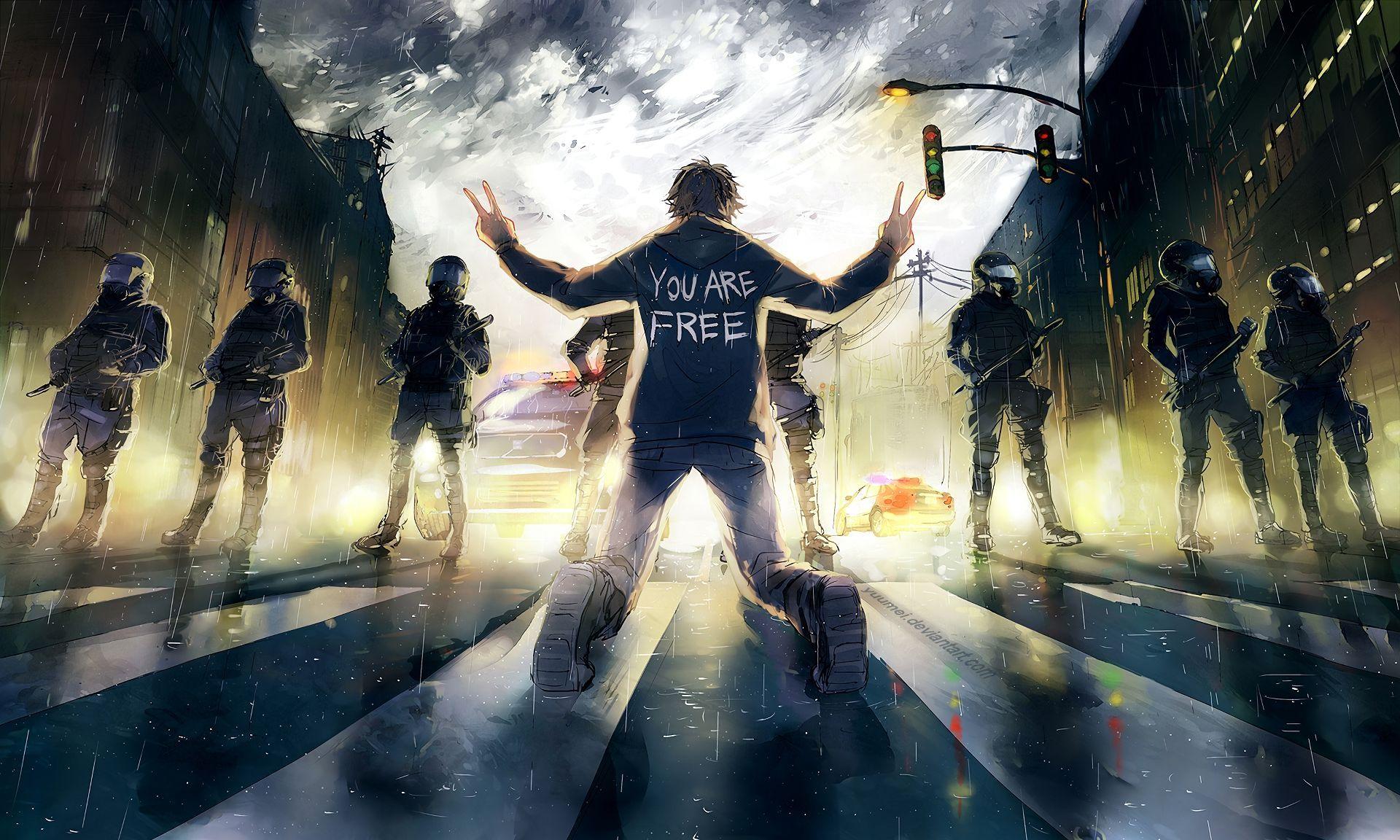 1920x1152 Police Background HD