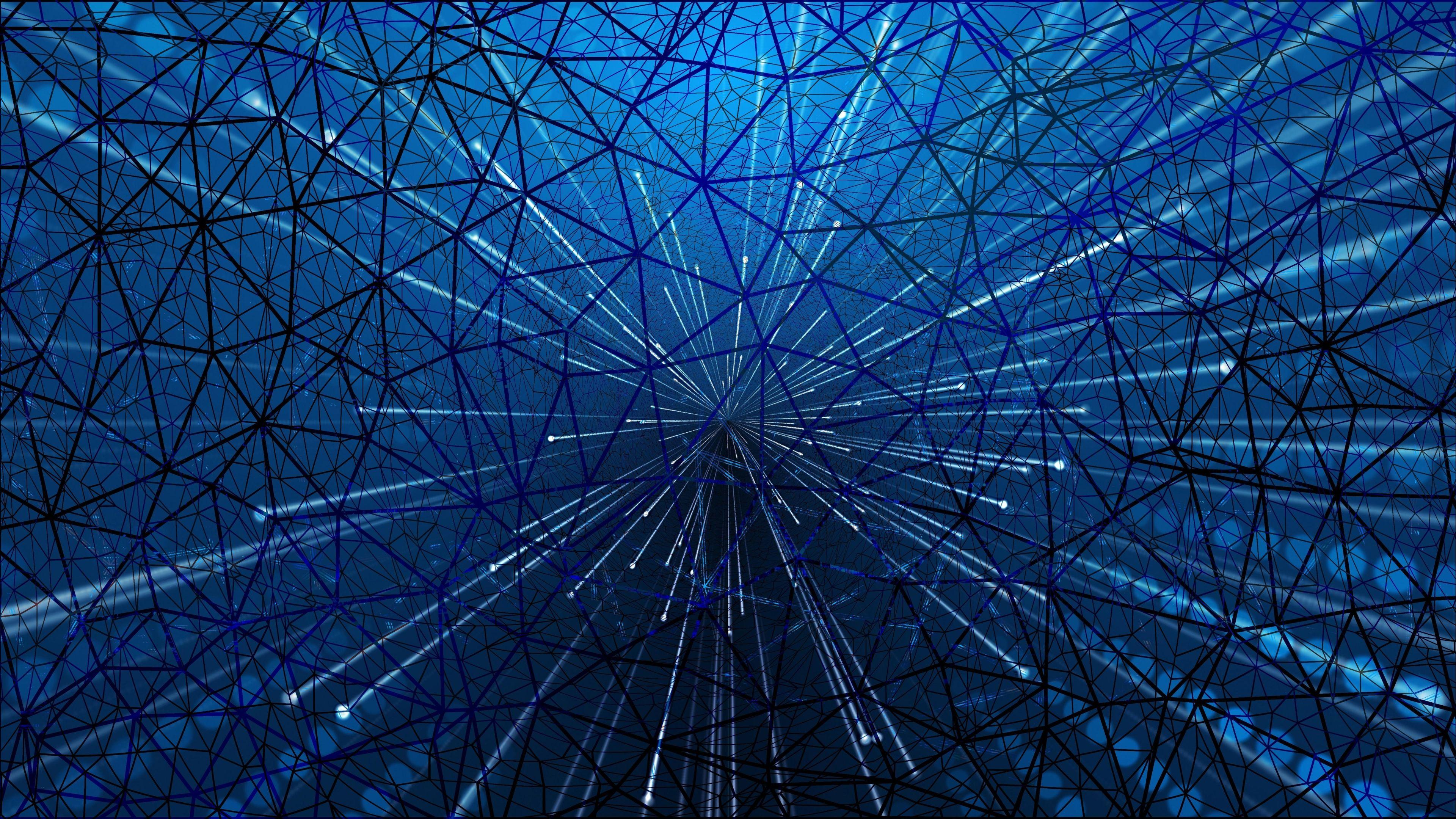 3840x2160 Artistic Blue Web 4K Wallpaper, HD Artist 4K Wallpaper, Image, Photo and Background