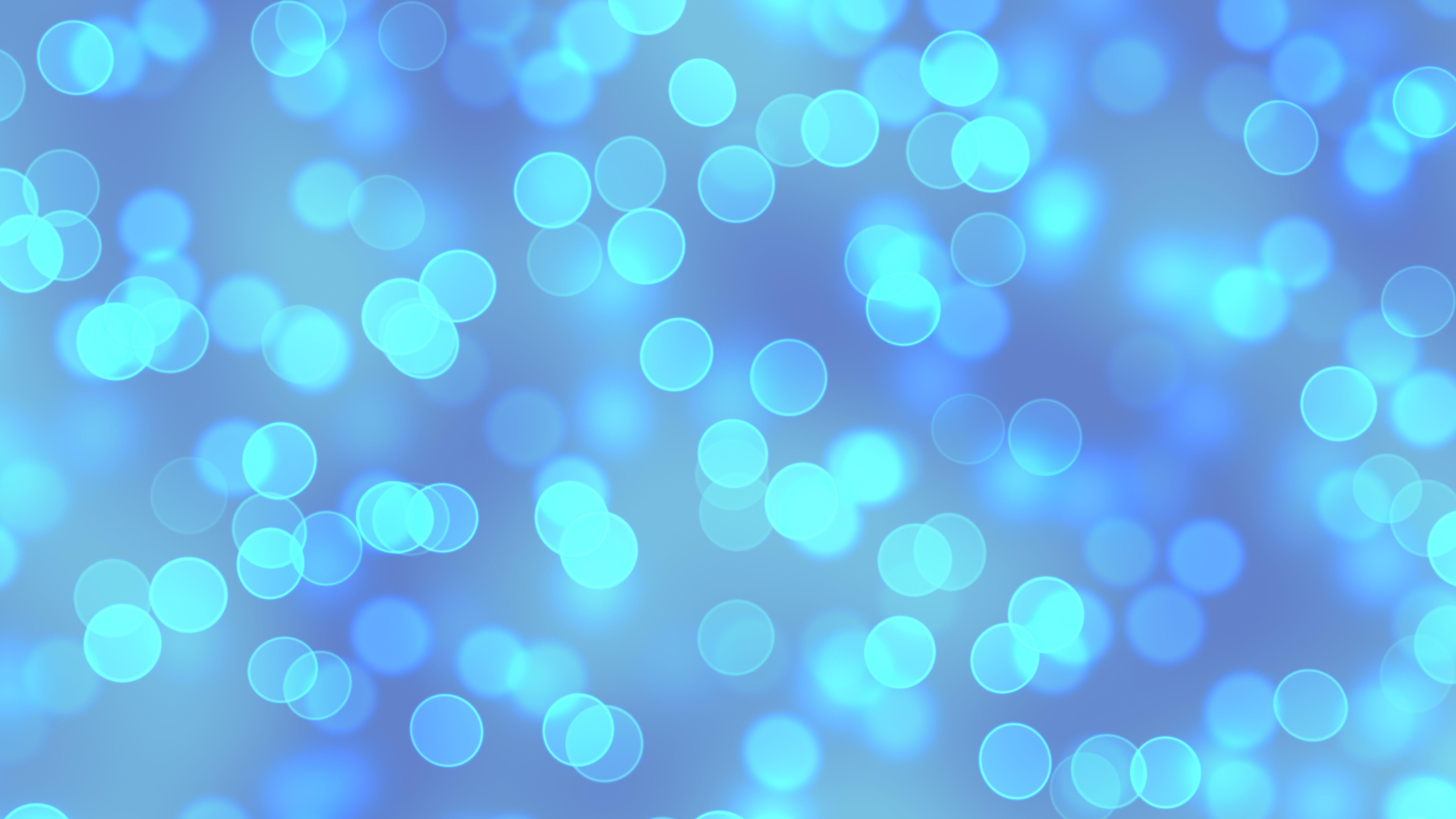 7680x4320 8K Blue Bokeh Background HD Wallpaper 40681