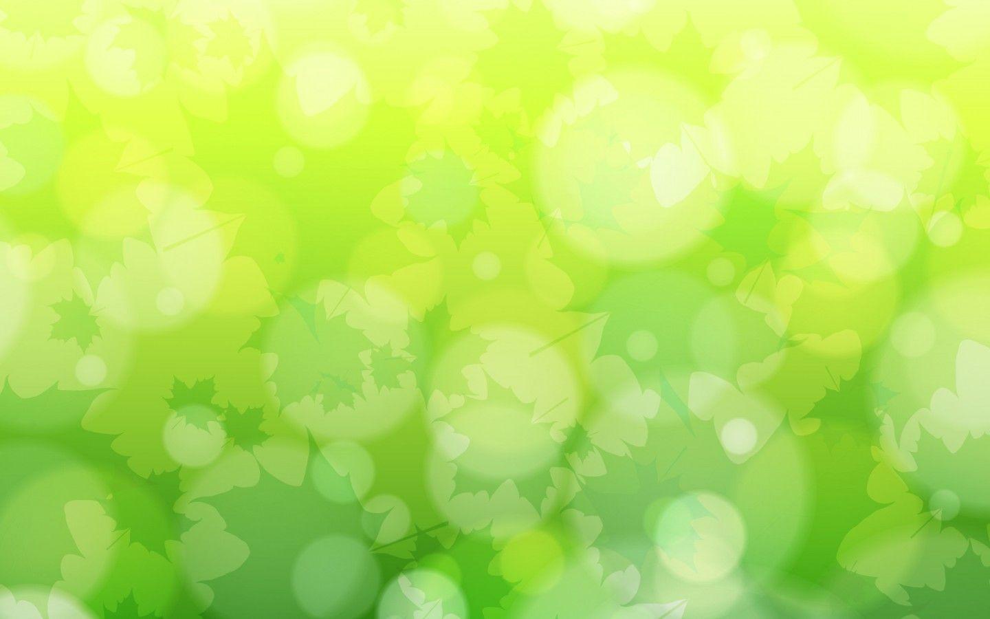 1440x900 Light Green Abstract Bokeh Wallpaper 28279