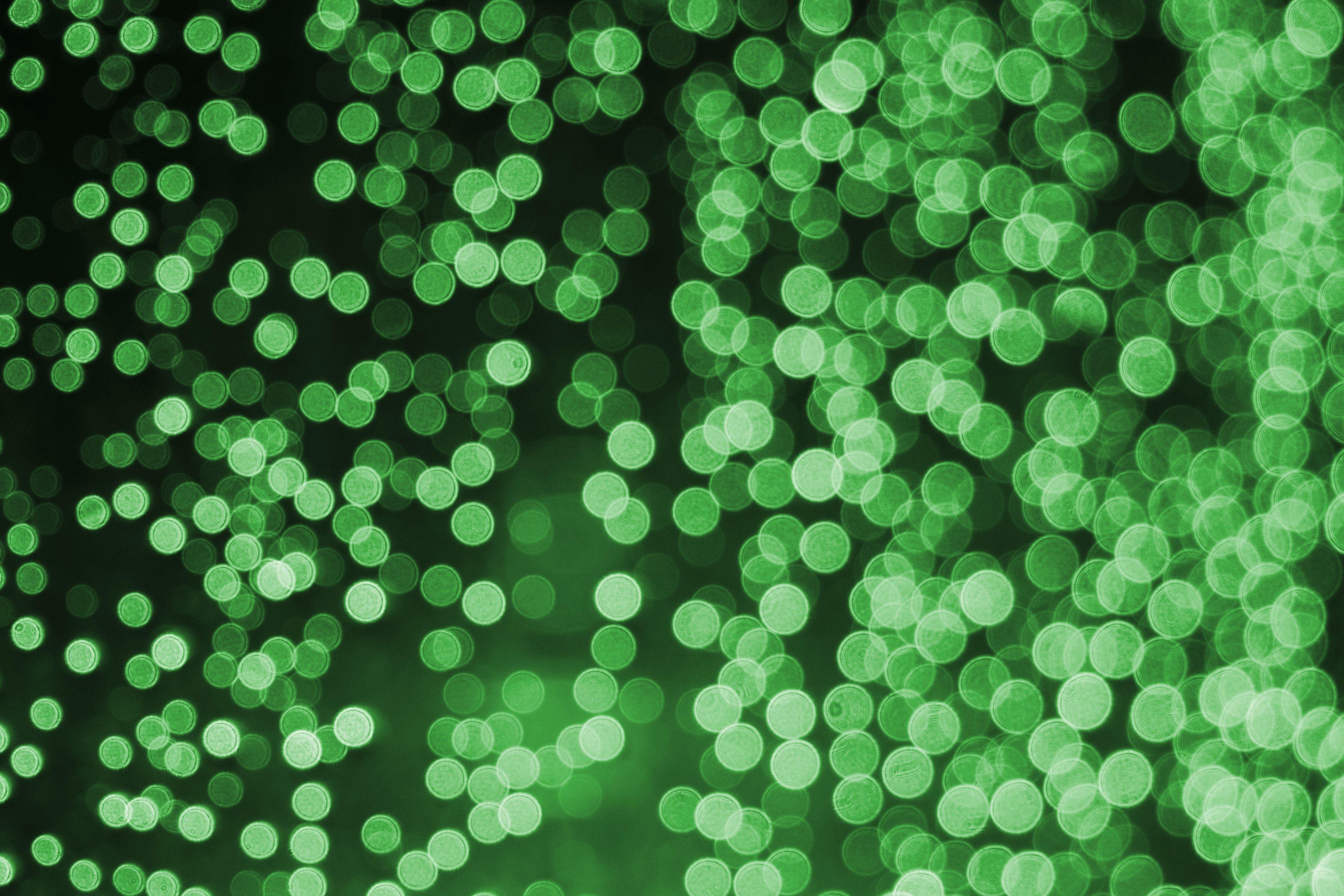 4591x3061 Bokeh Effect Green Lights Celebrations Chromebook Pixel HD 4k Wallpaper, Image, Background, Photo and Picture