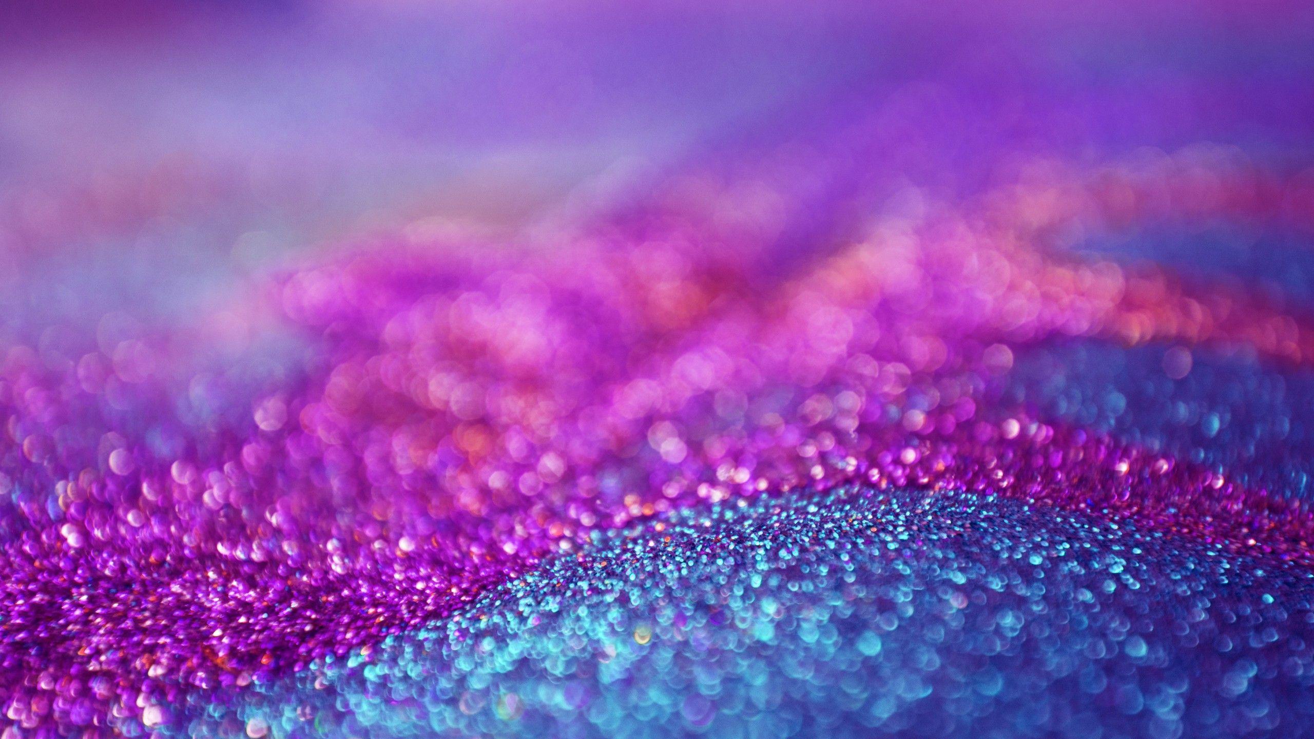 2560x1440 Wallpaper Glitter, Girly, Macro, Bokeh, Colorful, Pink, Purple, 5K, Photography,. Wallpaper for iPhone, Android, Mobile and Desktop