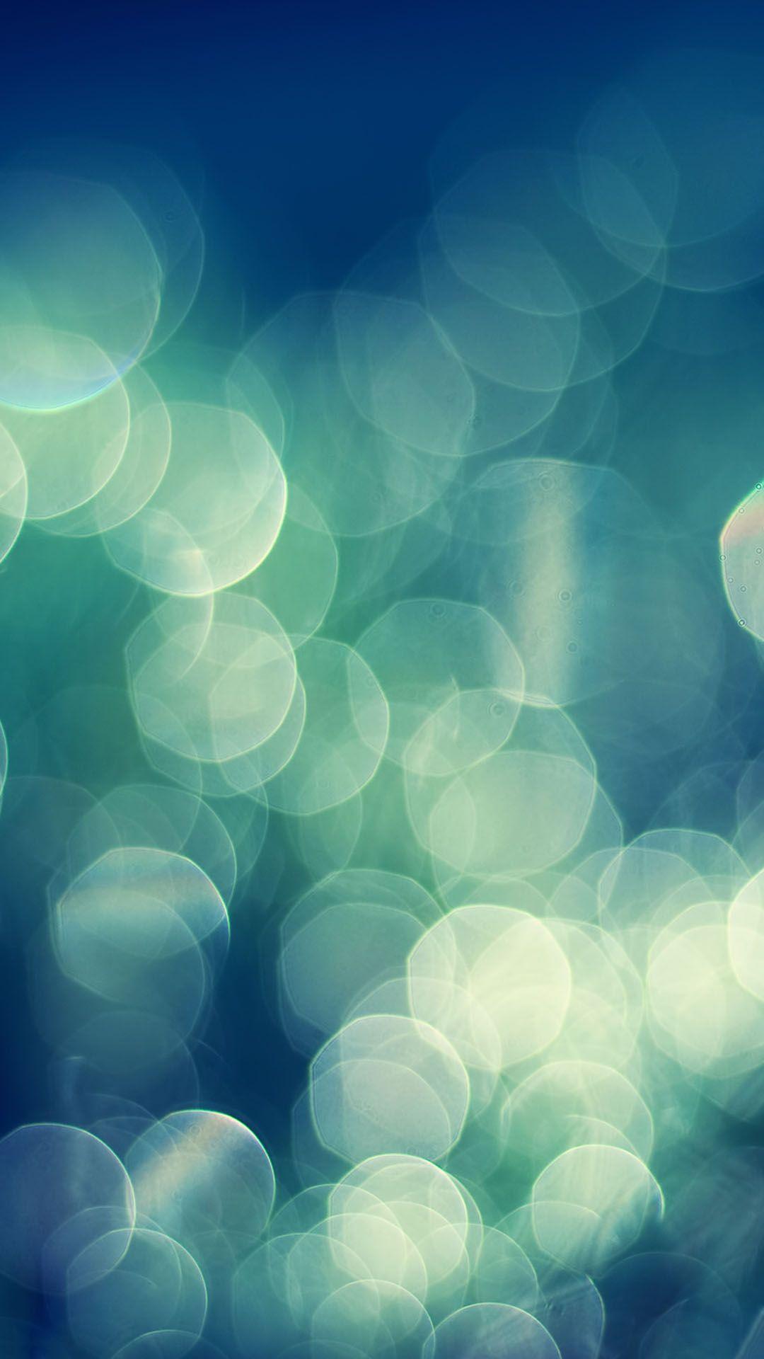 1080x1920 Blue Green Bokeh Circles Android Wallpaper free download